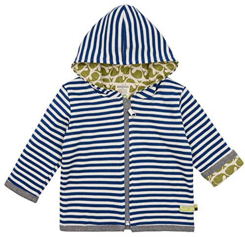 loud + proud Unisex Baby Ringel, GOTS Zertifiziert Wendejacke