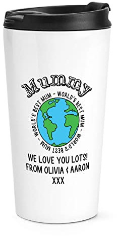 Gift Base Tazza da viaggio personalizzata con scritta Best Mummi