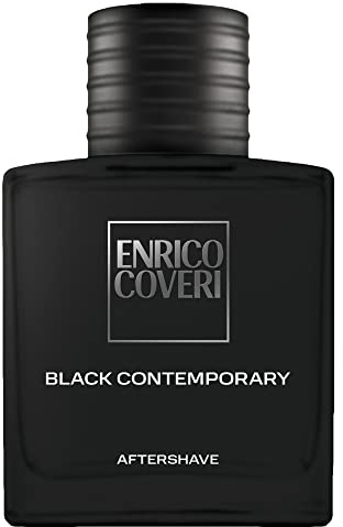 Enrico Coveri DopoBarba Uomo BLACK Contemporary 100ml | After Shave| Dopo Barba Uomo fragranza ricco di contrasti sinonimo di energia, audacia e forza ma anche di eleganza raffinata