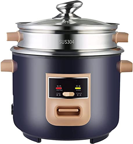 Cuociriso E Vaporiera Vaporiera Con Rivestimento In Acciaio Inossidabile 304 Per Riso E Vapore Alimenti E Verdure Sani Facile Da Pulire Funzione Mantieni Caldo,3L