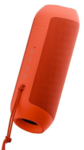 Juice BoomGO Bluetooth Speaker. Wireless Speakers with Bluetooth, 360 Sound and 3 x 2W Speakers. Splashproof, Durable Portable Speaker, Compatible with MP3, Tablet & Mobile Devices - Red