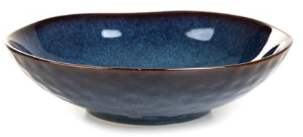 HOMLA Casper Servierschüssel Serviergeschirr Servierschale Navy blau 26cm