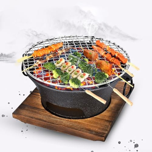 Kohle-Herd, tragbarer Gusseisen-Grill, Tischgrill, Outdoor-Grill, Holzkohleofen, Feuergrill, Camping, Grillwerkzeuge