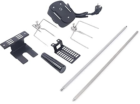 DSYOGX Dreh-Spieß BBQ Grillspieß mit Edelstahl Motor Drehspieß Automatisch Gasgrill mit Stecker und 120 cm langem Kabel