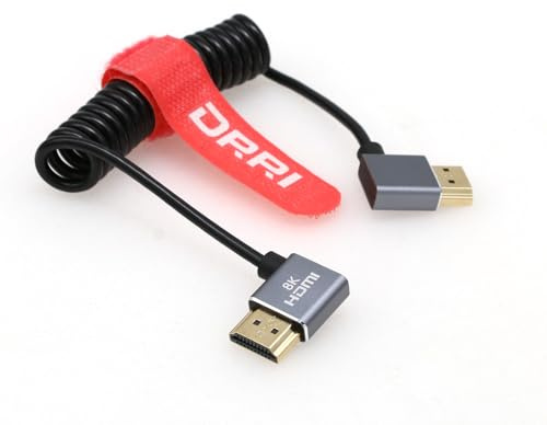 DRRI 8K/60Hz 4K/120Hz 2.1 HDMI-zu-HDMI-Kabel für Sonys a7IV FX3 A7R-V Z-Cam F6 Canon C100 C300 C500 auf Portkeys