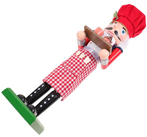 TOPBATHY Marionnette De Boulanger Casse-Noix De Casse-Noisette Traditionnel Casse-Noisette De Travail Décorations Extérieures Casse-Noisette avec Grand Casse-Noisette