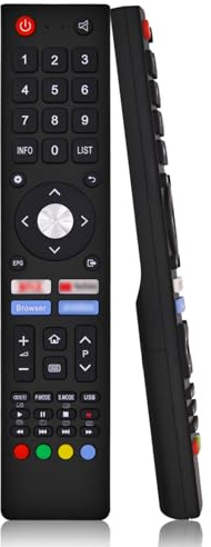 Ersatz ChiQ OK Fernbedienung, Changhong ChiQ OK Saba Fernbedienung für Smart TV, kompatibel mit SA40S67A9 L40H7A U58H7A U65H7S, enthält 4 beliebte Schnelltasten