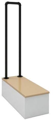 Outdoor Safety Handrail Kit for Concrete and Wooden Steps Ground Installation Stair Rail with Transitional Design Secure Handrails for Outside Steps