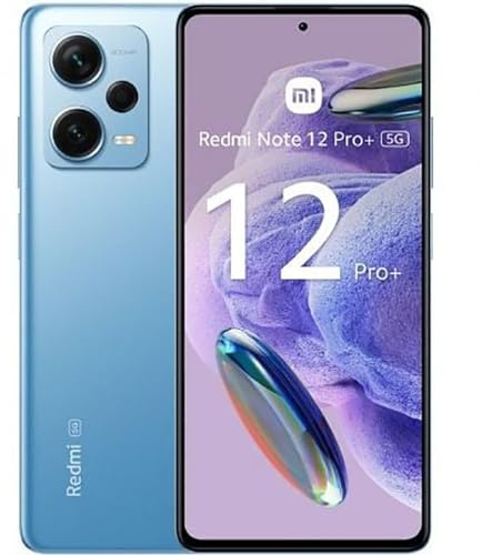 Xiaomi Redmi Note 12 Pro+ 5G Smartphone, 6.67 Flow AMOLED Display 120Hz MediaTek Dimensity 1080 Prozessor 200MP Rückseitenkameras 120w Hyper Charging Handy Dual SIM (8+256, blau) (Reconditionné)