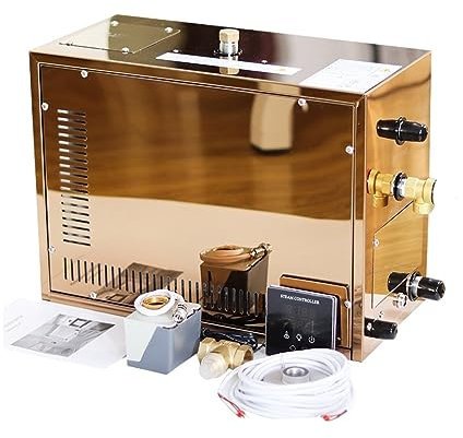 Sauna de Vapor, Nerador de automático de acero inoxidable de 9kw, máquina de baño de for sala de Sauna con descalcificación automática for controlador Digital de sala de Spa ,para sauna doméstica(9KW)