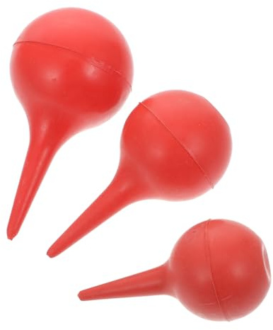 Anneome 3 Stück Packung Labor Ohrspritzen Drückball Aus Gummi Mit Kugelform Für Staubabsaugung Bei Babys Und Erwachsenen