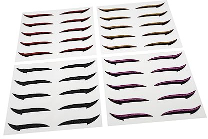 SAFIGLE 20 Paare Wiederverwendbare Eyeliner Aufkleber Augen Make Up Werkzeuge für Augenformen Klebestreifen für Einen Mühelosen Augen Make Up Look für Täglichen Gebrauch und