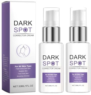 2 st Dark Spot Correcting Glow Serum, ansiktsserum mot pigmentfläckar med retinol och C-vitamin för mörka fläckar, uppljusande fuktighetskräm för alla hudtyper