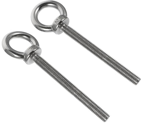 Yardenfun 2 pezzi Bulloni Occhiello in Acciaio Inox Lunga Resistenza con Spalla per Sollevamento e Fissaggio Sicuro Facili da Installare