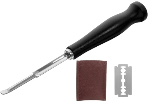 VICASKY Taglierina per Impasto Pane con Manico Ergonomico Nero Strumento da Forno per Modellare e Rifinire Pane Pasta e Dolci Utile per Panettieri Professionisti e Appassionati di