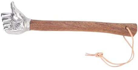 KIMISS Claw Hammer with Wooden Handle - Multifunctional Stainless Steel Head for Construction, Gardening, Household Use - Durable and Lightweight Tool (Thumb Head)