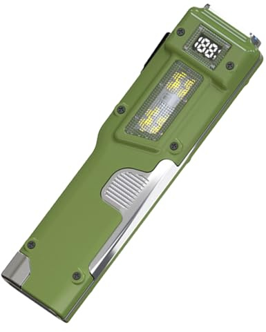 Multifunctional Rechargeable Flashlights Portable Digital Display Work Light Clip on LED Torch Pocket Flashlight Adjustable Work Light