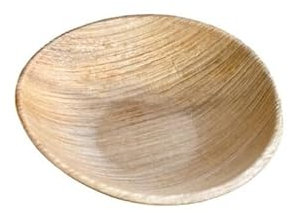 Assiette Jetable Creuse Feuille de Palmier 9,5 cm - SDG - Lot de 400