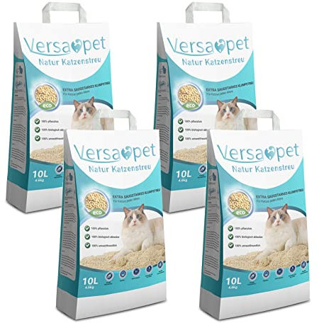 Versapet TOFU Katzenstreu klumpend Klumpstreu 4 x 4,6 kg
