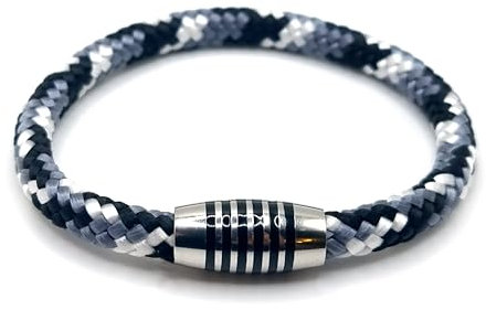 Armband Urban aus farbintensiven Paracord-Segeltau mit schwarz emailliertem Edelstahlmagnetverschluss (20.50)