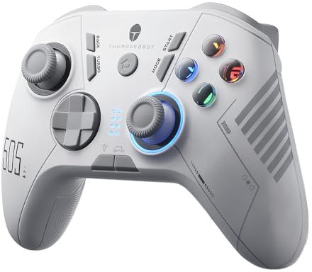 Thunderobot G50S Wireless Gaming Controller 1000Hz Ultra-Low Latency Bluetooth Controller for PC/Switch/Android with Hall Effect Joysticks & Triggers, Gyroscope, and 6 Programmable Buttons