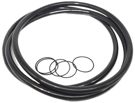 EPDM O-Ring 118mm ID, 130mm AD, 6mm Breite, Schwarze O-Ringe, Metrische Dichtung Packung mit 5