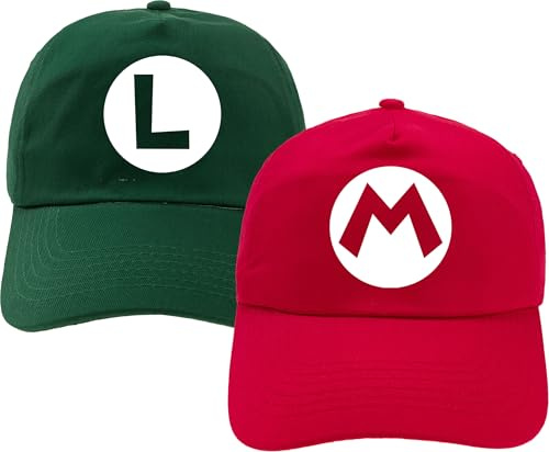 4sold Set 2 Stück Snapback Cap mit besticktem Buchstaben – Verstellbare Unisex Baseballkappe