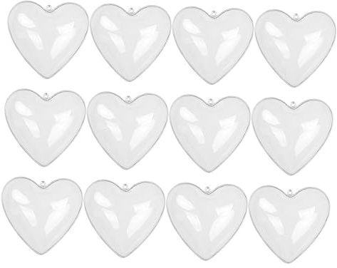QUMIIRITY 12pezzi Palline Trasparenti Appendere Decorazioni Per Matrimoni e Confezione Riempibili Per e Dolci