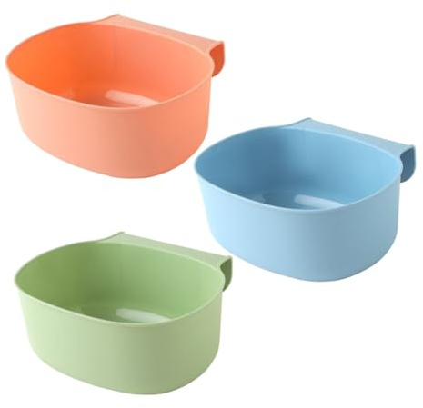 WEKAMOS Cubos De Basura Colgantes Para Cocina 3 Piezas Pequeño Plástico Multicolor Diseño Colgante Caja De Almacenamiento Multifuncional Para Hogar y Oficina