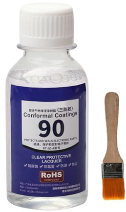Leiterplattenlack - Leiterplattenlack | Leiterplatten Reparaturlacke, Schutzversiegelung 100 ml | Schnell trocknende transparente Leiterplattenreparatur inkl