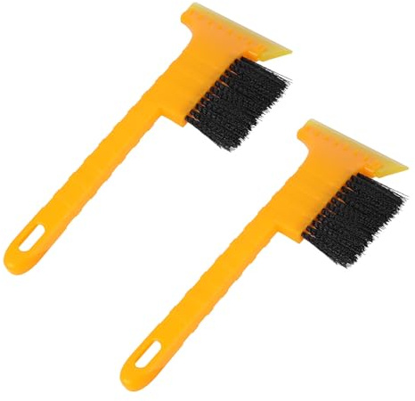VINTORKY Kit de Limpieza para Coche 2 Cepillos Quitanieves y Raspadores de Hielo, Plástico y Nylon, Diseño Rotativo para Invierno y Fácil Eliminación de Nieve