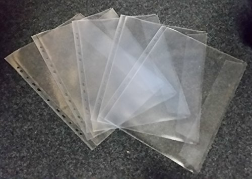 PS-Handelshaus A4+ Prospekthüllen Übergröße mit Klappe 120my genarbt 50 St. | Größe Folio (233x330mm), Dicke 0,12mm, Dokumentenecht, Ohne Weichmacher, Dokumentenhülle, Schutzhülle, 100% recycelbar
