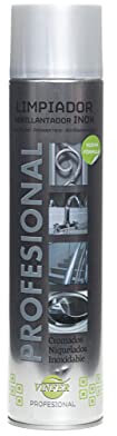 VINFER- Limpiador y Abrillantador Inox 600 ml | Limpieza y Protección Acero Inoxidable | Efecto Brillo Duradero | Desengrasa y Cuida Superficies Inoxidables | Spray Profesional