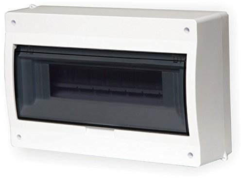 Sicherungskasten Kleinverteiler IP40 Feuchtraum Aufputz Verteilerkasten 400V AP 2503-01: 1-reihig für 12 Module