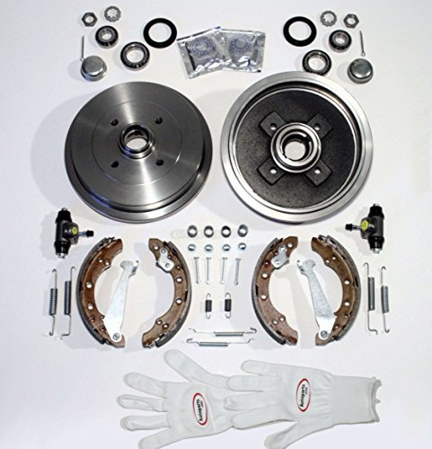 Autoparts-Online Set 60001220 Bremstrommel Bremsen Kit Komplett hinten