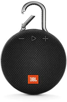 JBL Clip 3 Bluetooth Lautsprecher - Schwarz – Wasserdichte, tragbare Musikbox mit praktischem Karabiner – Bis zu 10 Stunden kabelloses Musik Streaming