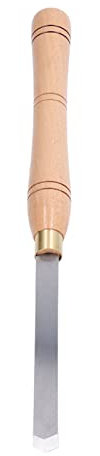 Utensile per tornire il legno, scalpello rotante, triangolo angolato, resistente all'usura, attacco chiuso, impugnatura ergonomica, faggio + HSS per intaglio