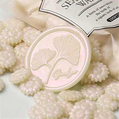 100 Stück/Beutel Retro-Siegelwachsperlen für Wachssiegelstempel, für Karten, Umschlag, Hochzeitseinladungen, Geschenkverpackung, Perlmutt-Lila