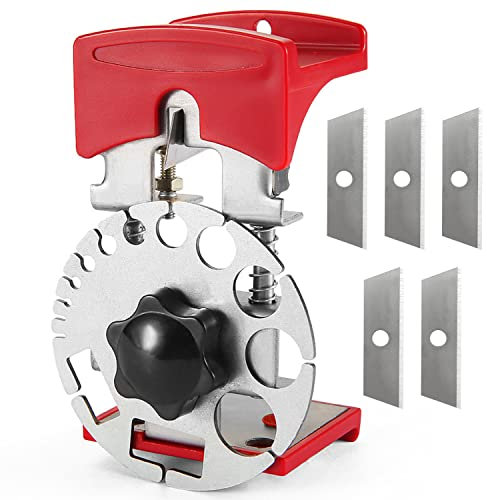 SJUNJIE Pelacables De Mano Universal, Peladora Manual De Alambre De Cobre Herramienta Pelacables Multifuncional Profundidad De Corte Ajustable Para Pelar Cables Planos Y Redondos