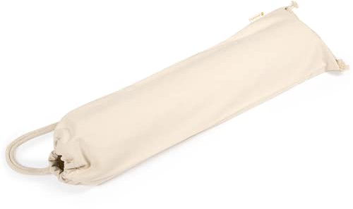 Lotuscrafts Yogatasche Nandi aus Bio-Baumwolle - Fair & Ökologisch hergestellt - Yogamattentasche 78cm groß - Tasche für Yogamatten & Yoga-Zubehör - Farbe Natur