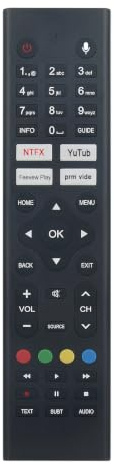 280401011330 Sprach Remote Control Fit for RCA Cello 4K OLED Smart TV | C3220G C4020G C6520R ZG0234 C6520RTS4K ZK4-G0205 L32AHE19 ZK4G0205 ZRTG0242 RS43F3-UK ZG0223 ZG0204 43AFE20