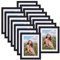 Vasemouh Set di 15 Cornici Foto, Cornice 13x18 con Passepartout o Cornice 15x20 Senza Passepartout, Portafoto da Tavolo o Parete, Perfetto per Casa Ufficio, Cornice Nera in Legno Mdf