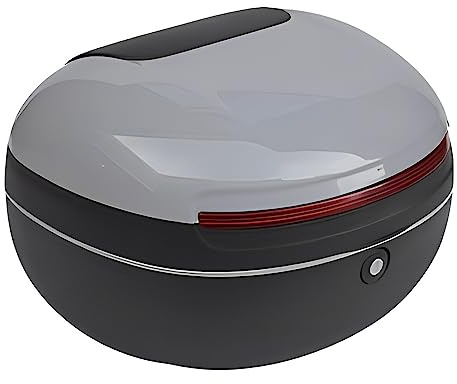 JUNNIU Estuche Superior para Maletero de Scooter, Caja Trasera para Equipaje de Motocicleta de 25L, Accesorios para ciclomotor, Caja de Transporte de Almacenamiento con Bloqueo Superior/K Decoration