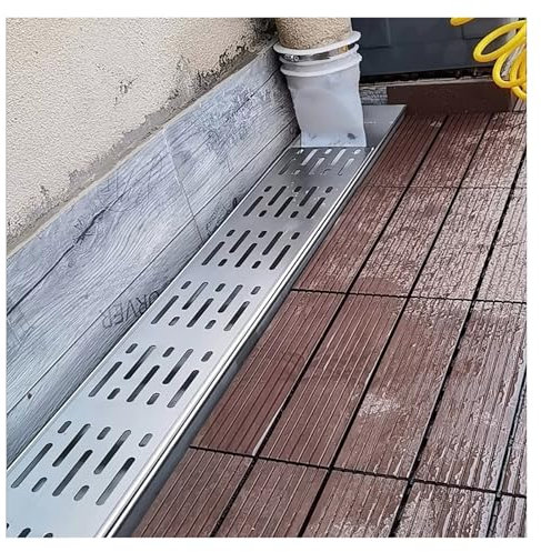 Entwässerungsrinne Quadratisches Abflussgitter Mit Abnehmbarer Abdeckung, Gitterrost, Abflussabdeckung Aus Edelstahl 304 Für Auffangbecken, Große Abflussabdeckung Für Gehwegkanäle Im Außenbereich(7x5c