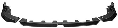 zjbzq Auto Frontspoiler für 2023 BMW G20 G28LCI New 3 Series MP, Frontstoßstange Spoiler Lippe Splitter Diffusor Frontlippe Splitter Body Kit, Autoantikollisionsschutz,MP Three-Stage Bright Black