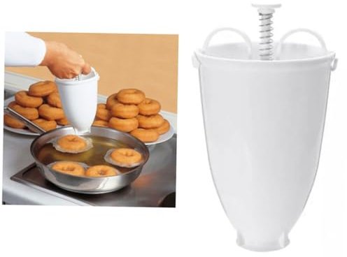 PRETYZOOM 1pezzi Stampo Per Ciambelline in Plastica Leggero Per Cuocere Ciambelle e Stampi Per Ciambelle Fritte