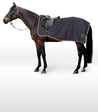 Horze Pferde Ausreitdecke Physical Sophistication, Pferdedecke, Blau, 135
