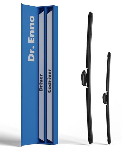 Dr.Enno Scheibenwischer 600mm & 530mm | Streifenfreie Reinigung | Leiser Betrieb | Einfache Montage | Langlebige Qualität | Kein Quietschen