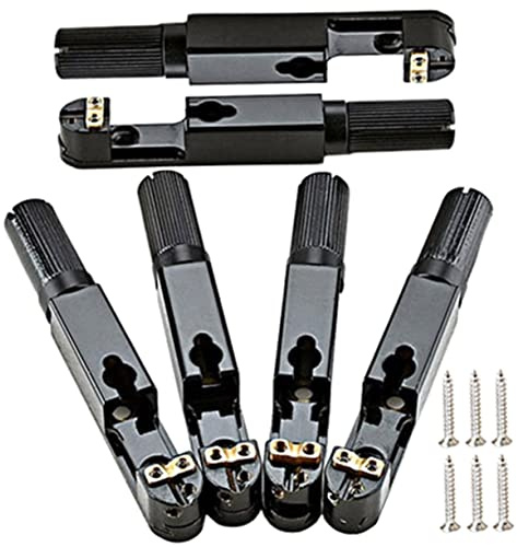DRESSOOS Gitarrenbrücke Mit Saitenhalter Langlebige Metall Saddle Bridge Ersatz Für Elektrische Gitarren Geeignet Als Zubehör Für Bass Und Single-gitarre Inklusive Schrauben Einsetzbar