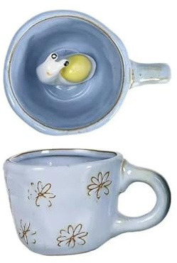 umalls Cartoon-3D-Tier-Tassen, handgefertigt, Schnecke, Katze, Hund, Gänseblümchen, Keramik, Küche, Trinkgeschirr, niedlich, groß, für Kaffee, Tee, Tasse, lustig, Geburtstag